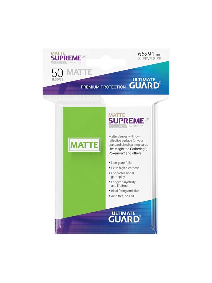 Ultimate Guard PROTECTORES SUPREME Standard Matte (x50) 3