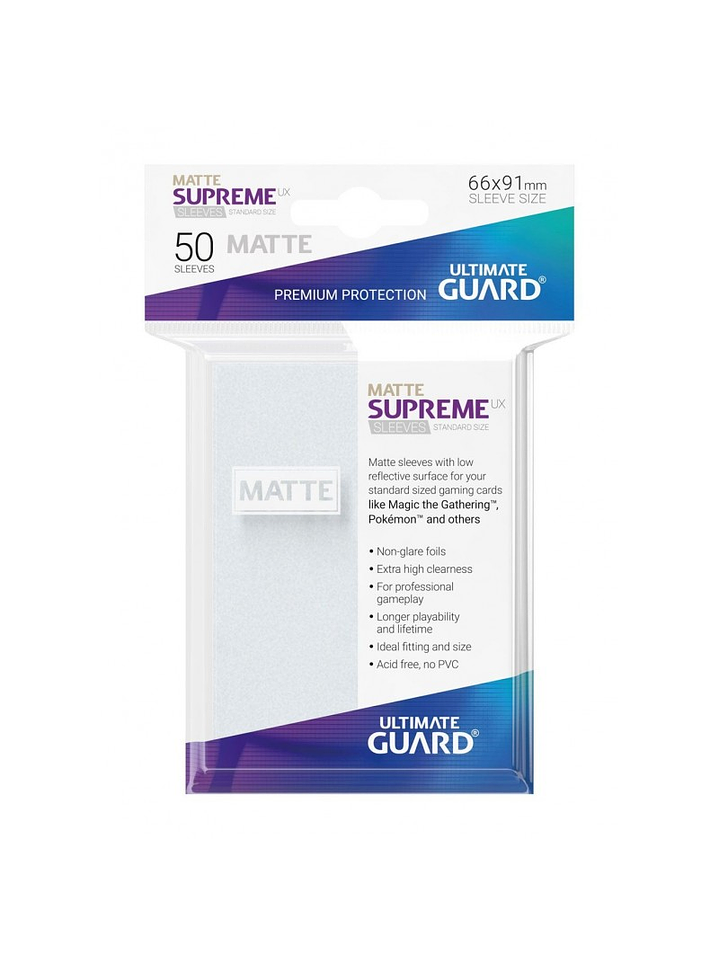 Ultimate Guard PROTECTORES SUPREME Standard Matte (x50) 11