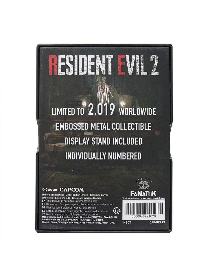 RESIDENT EVIL 2 Limited Edition Leon S. Kennedy Ingot 4
