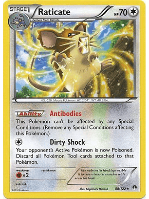 Raticate - 88/122 - Rare