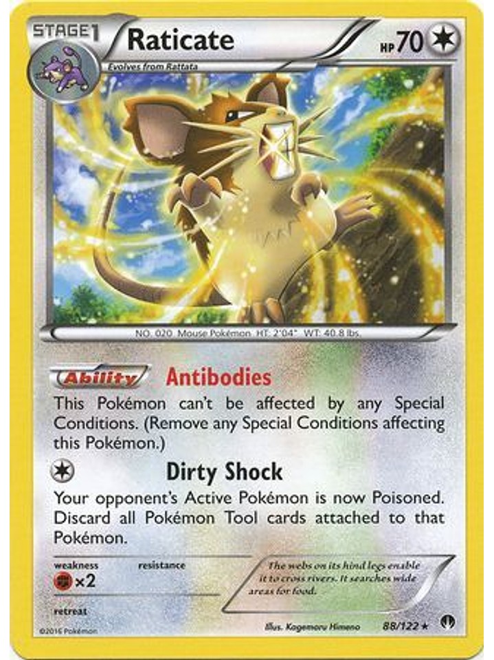 Raticate - 88/122 - Rare 1