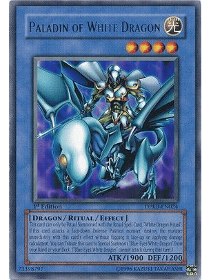Paladin of White Dragon - DPKB-EN024 - Rare 1st Edition