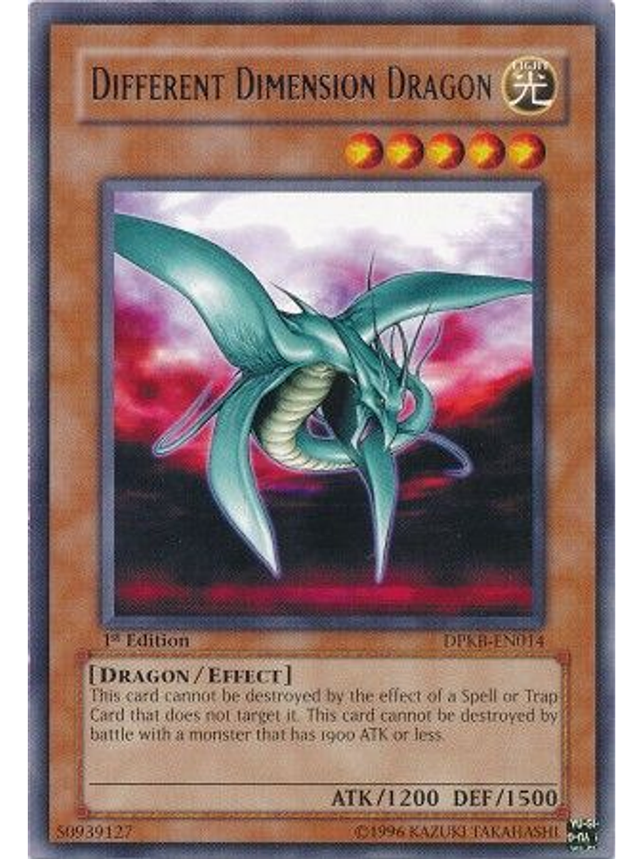 Different Dimension Dragon - DPKB-EN014 - Rare 1st Edition 1