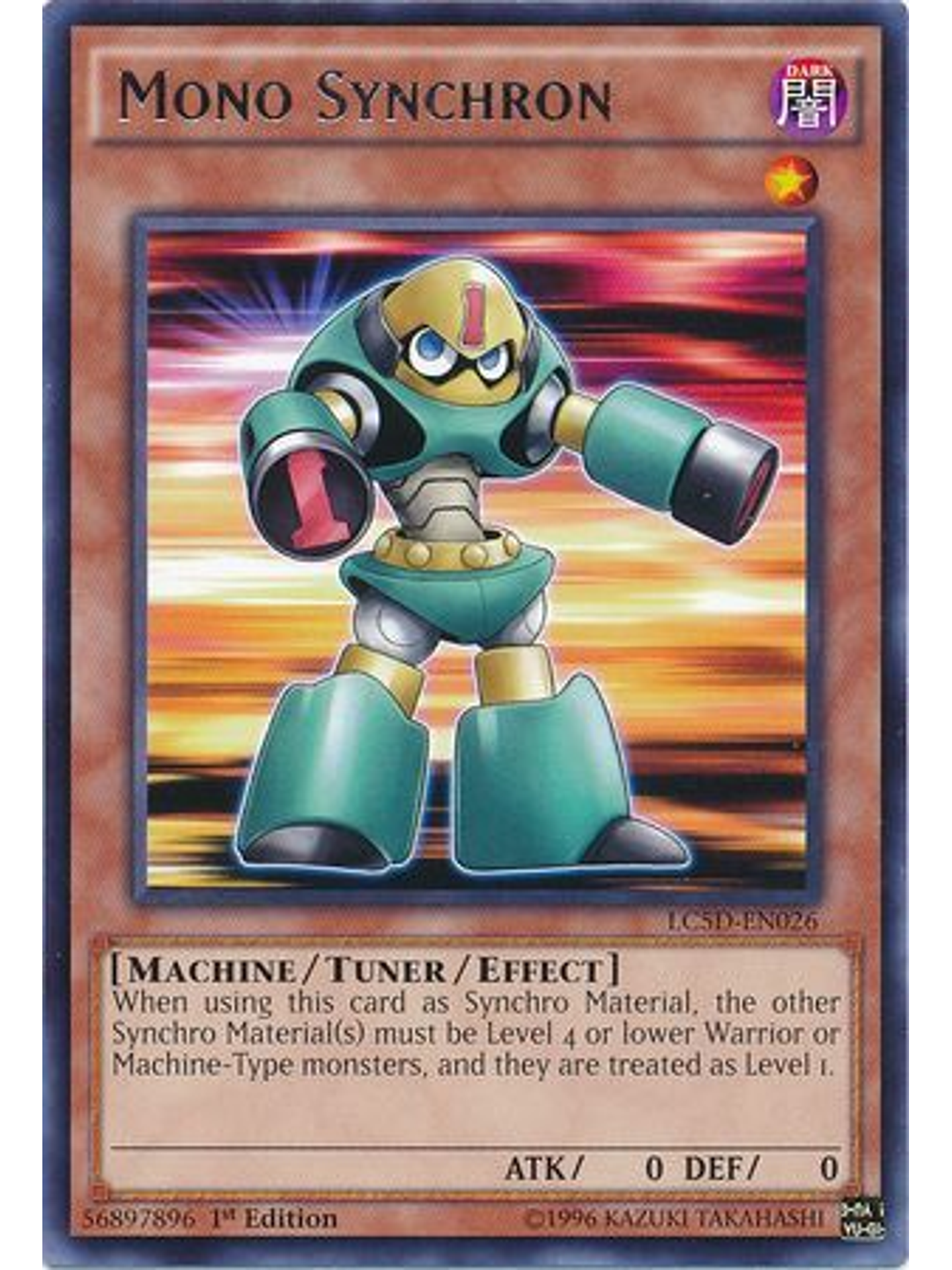 Mono Synchron - LC5D-EN026 - Rare 1st Edition 1