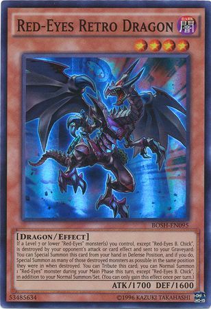 Red-Eyes Retro Dragon - BOSH-EN095 - Super Rare Unlimited