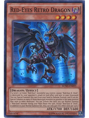 Red-Eyes Retro Dragon - BOSH-EN095 - Super Rare Unlimited