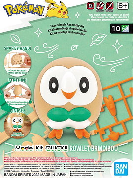 Pokemon Model Kit QUICK!! 10 ROWLET