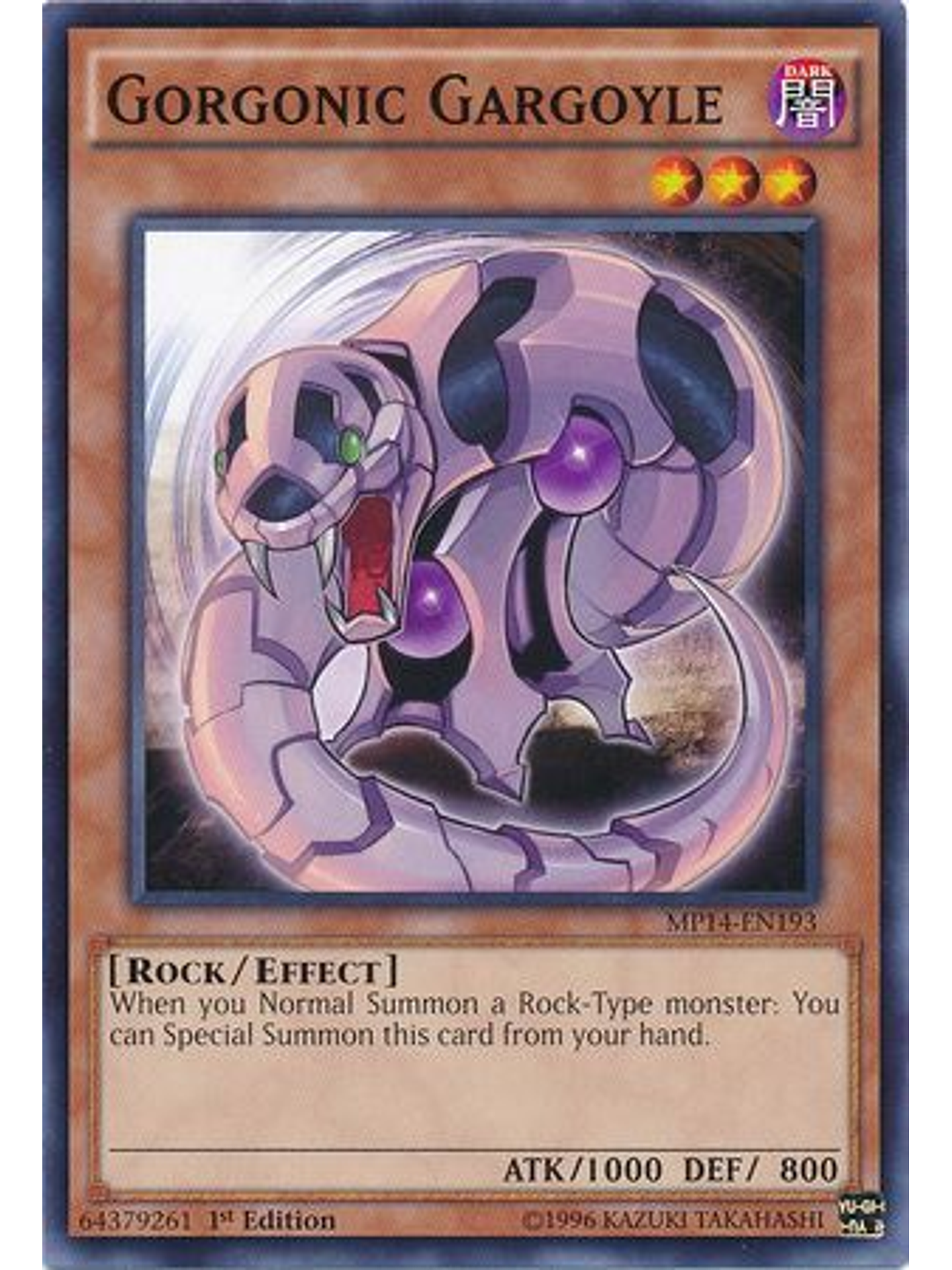 Gorgonic Gargoyle - MP14-EN193 - Common 1st Edition 1