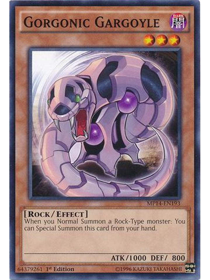 Gorgonic Gargoyle - MP14-EN193 - Common 1st Edition 1