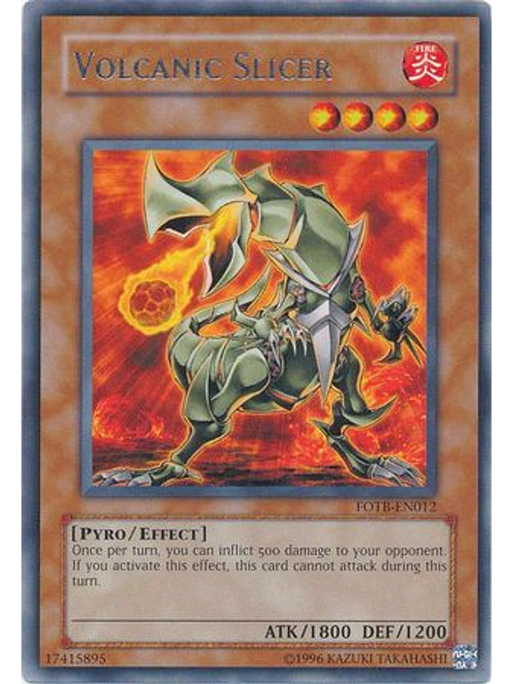 Volcanic Slicer - FOTB-EN012 - Rare Unlimited 1