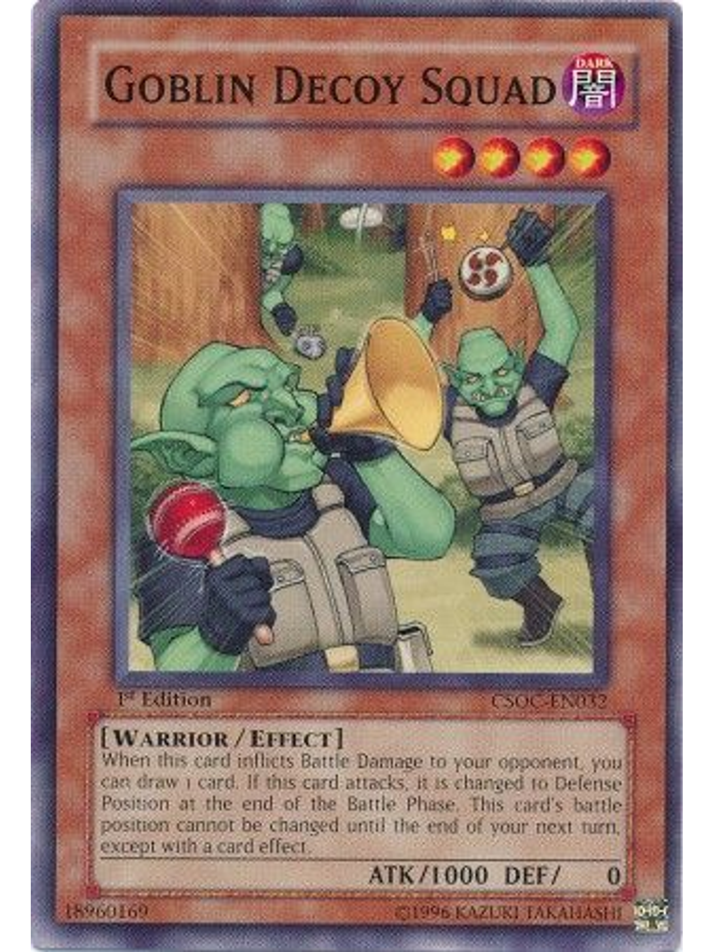 Goblin Decoy Squad - CSOC-EN032 - Common 1st Edition 1