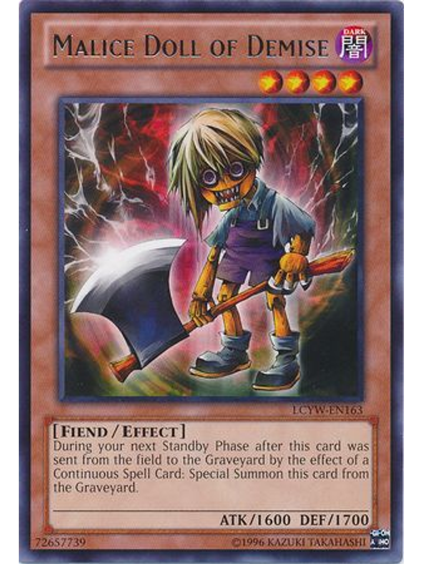 Malice Doll of Demise - LCYW-EN163 - Rare Unlimited 1