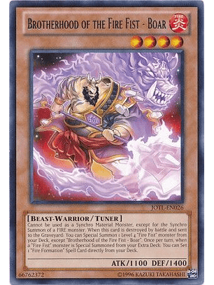 Brotherhood of the Fire Fist - Boar - JOTL-EN026 - Rare Unlimited