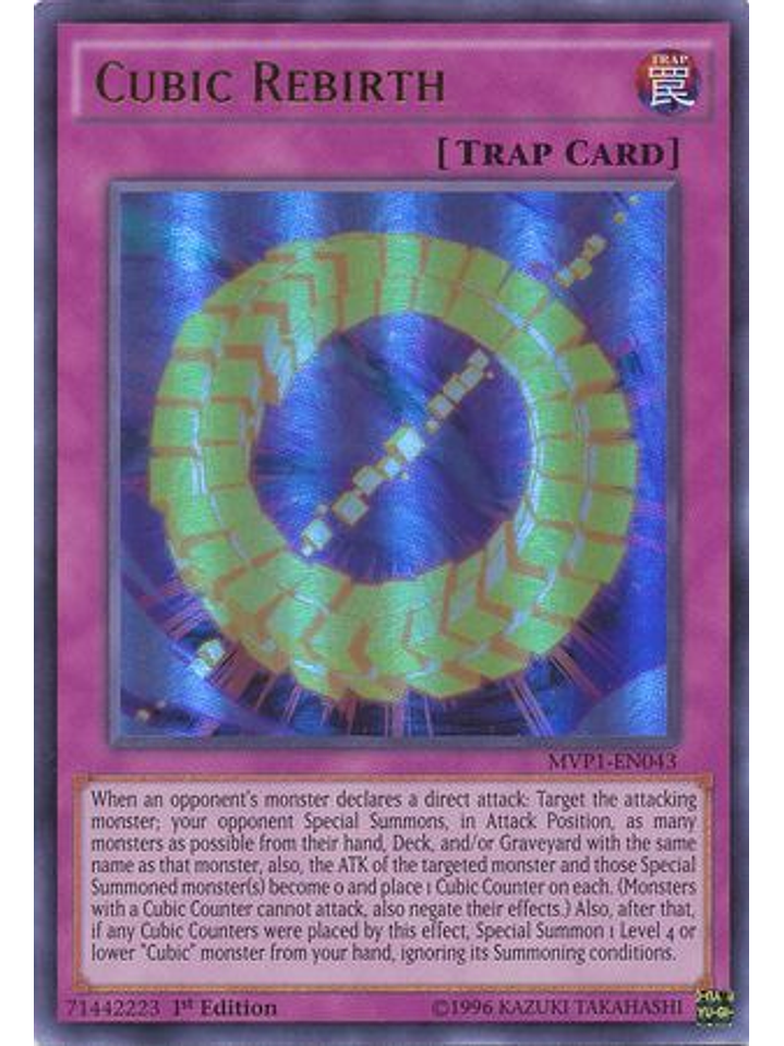 Cubic Rebirth - MVP1-EN043 - Ultra Rare 1st Edition 1