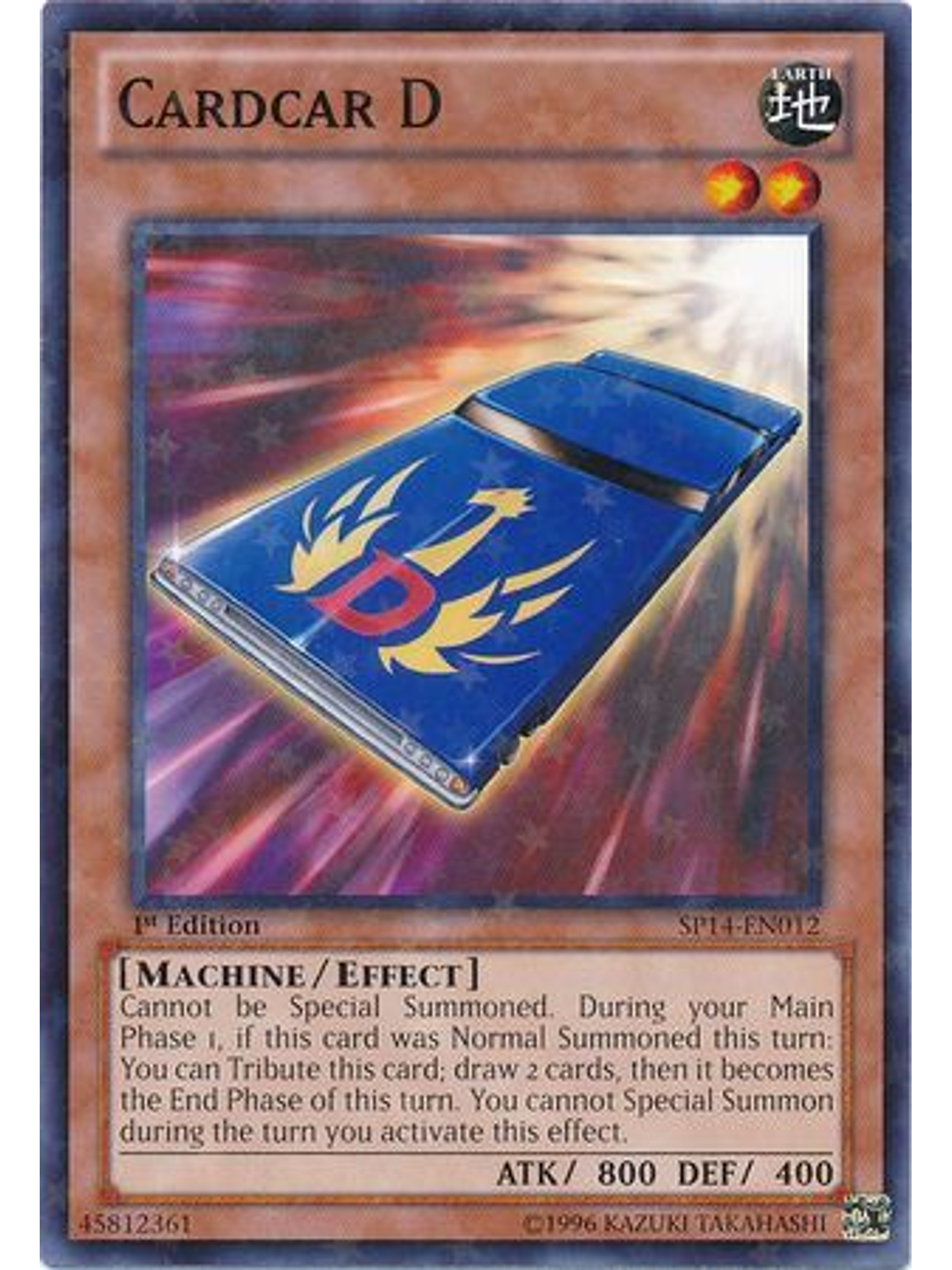 Cardcar D - SP14-EN012 - Starfoil Rare 1st Edition 1