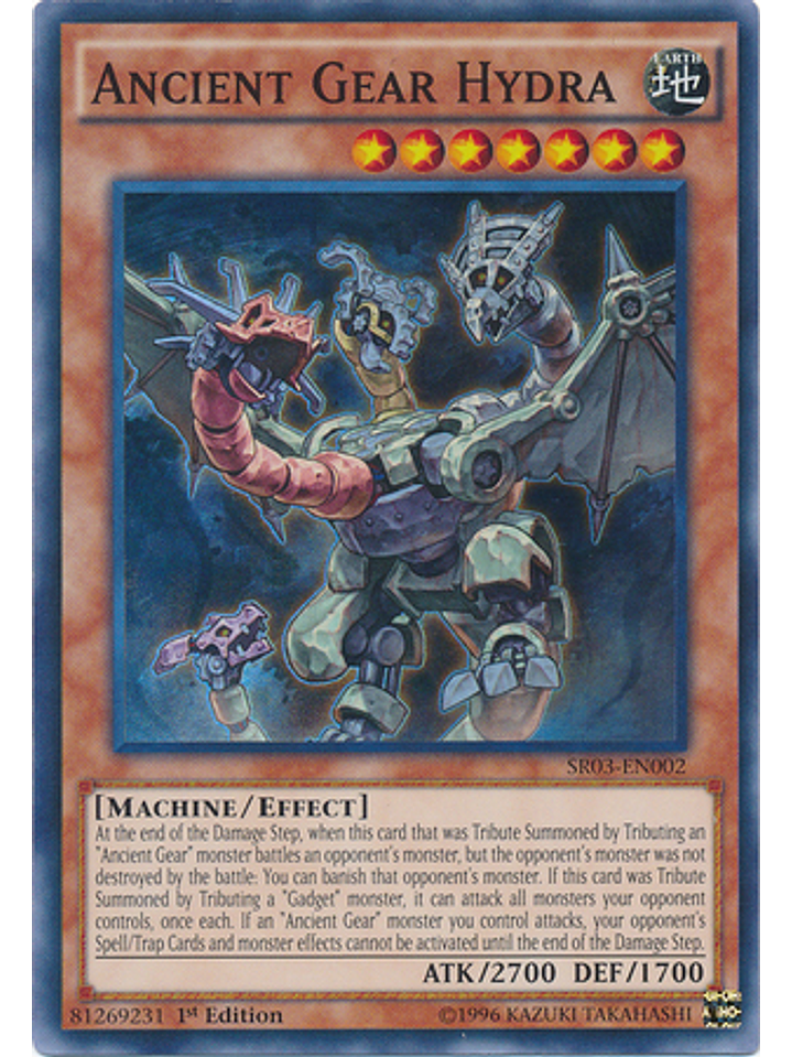 Ancient Gear Hydra - SR03-EN002 - Super Rare 1st Edition 1