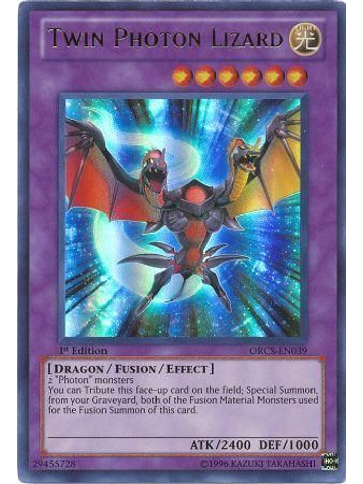 Twin Photon Lizard - ORCS-EN039 - Ultra Rare 1st Edition 1