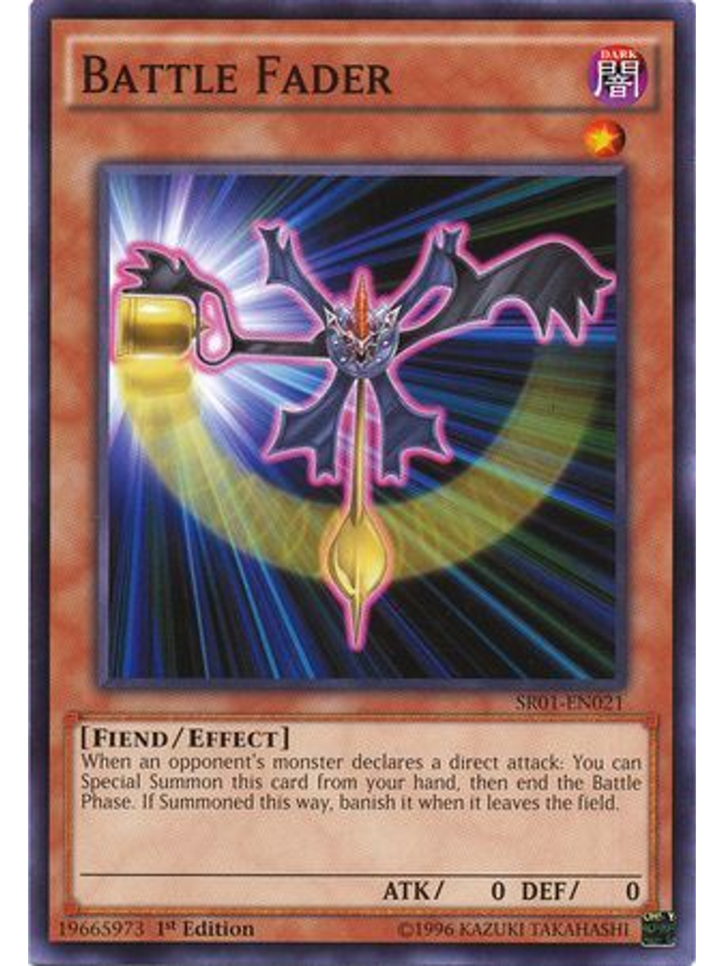 Battle Fader - SR01-EN021 - Common 1st Edition 1