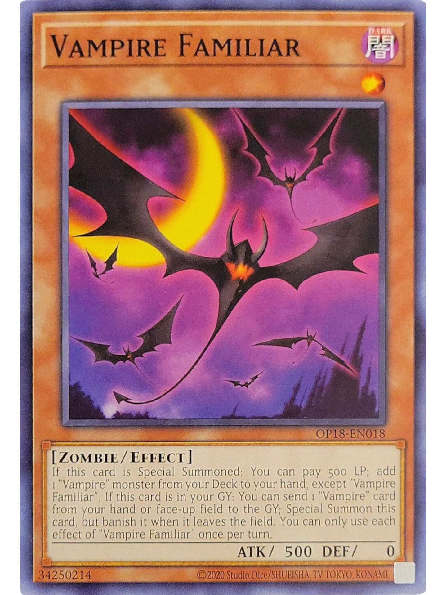 Vampire Familiar - OP18-EN018 - Common 1