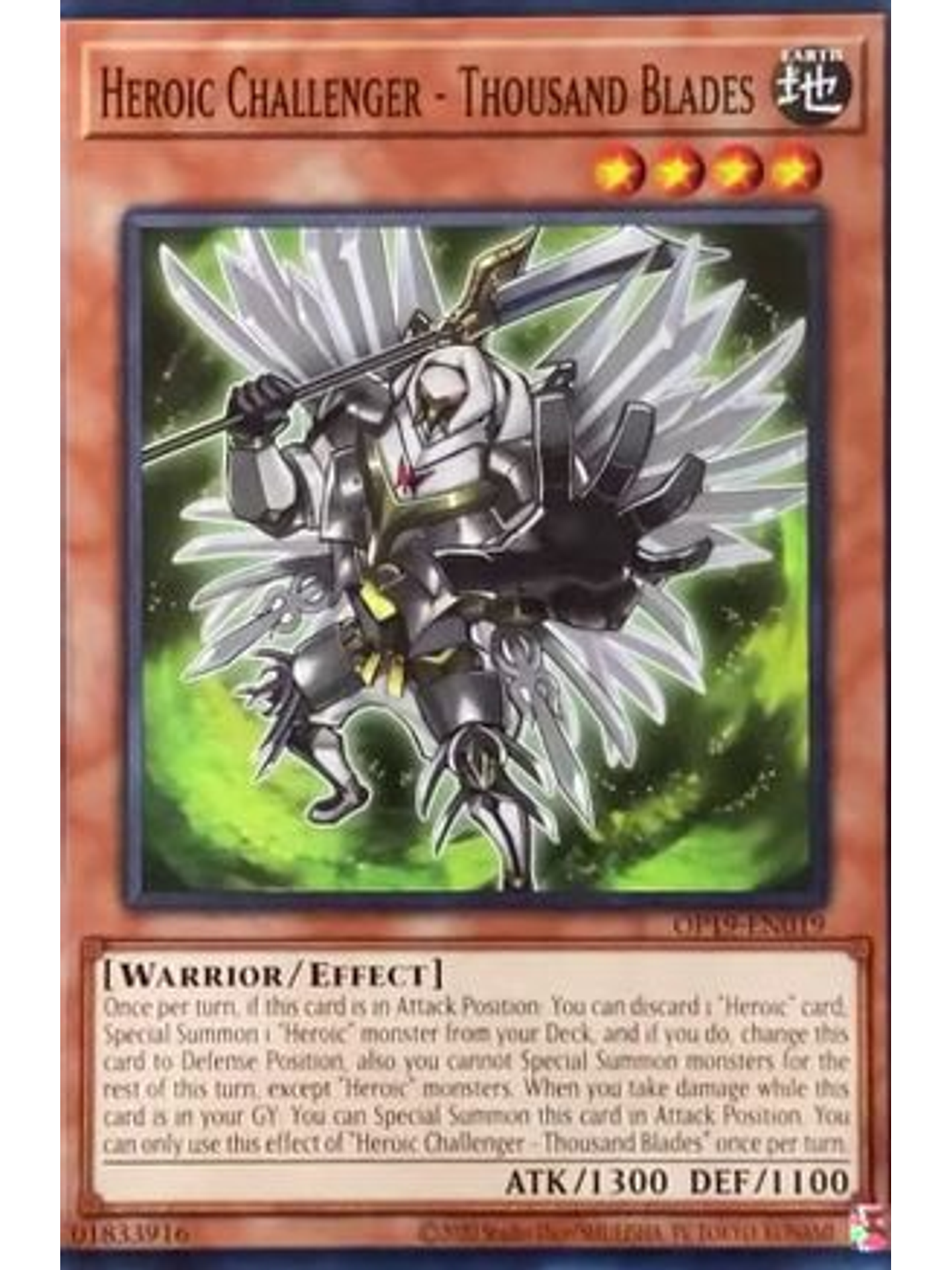 Heroic Challenger - Thousand Blades - OP19-EN019 - Common 1