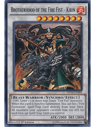 Brotherhood of the Fire Fist - Kirin - MP14-EN094 - Rare 1st Edition