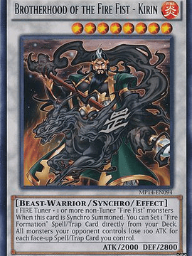 Brotherhood of the Fire Fist - Kirin - MP14-EN094 - Rare 1st Edition