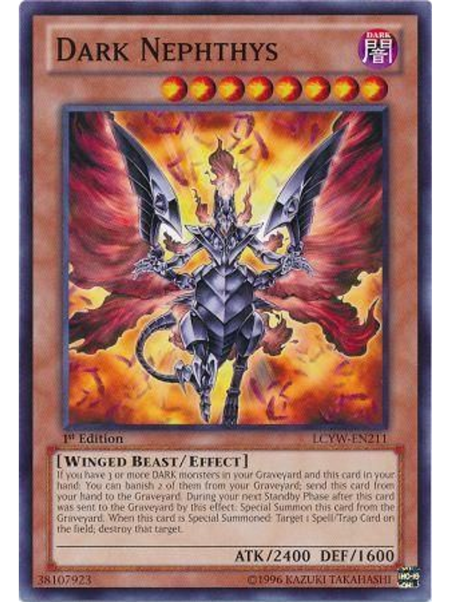 Dark Nephthys - LCYW-EN211 - Common 1st Edition 1