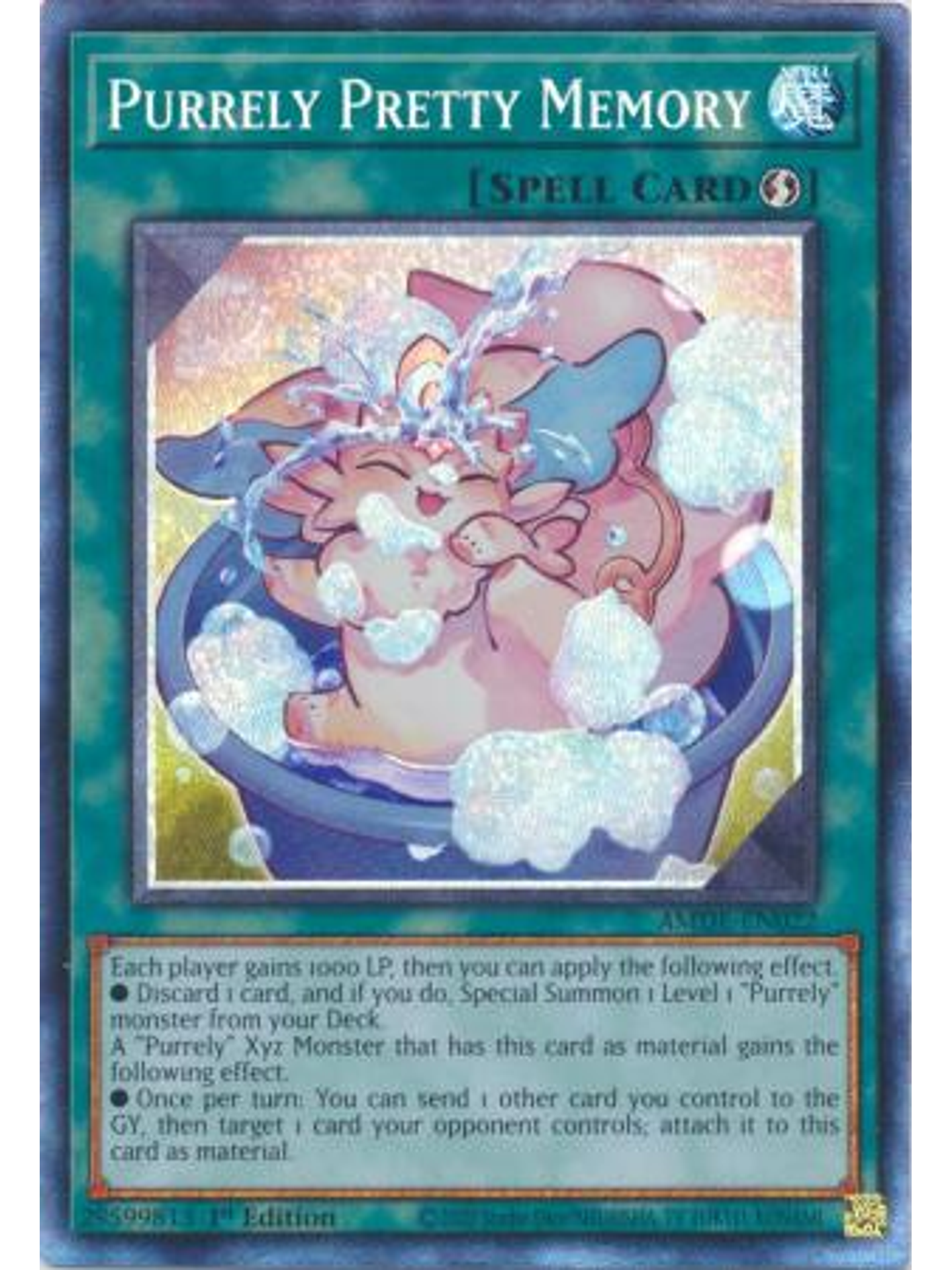 Purrely Pretty Memory  - AMDE-EN022 - Collector's Rare 1st Edition 1