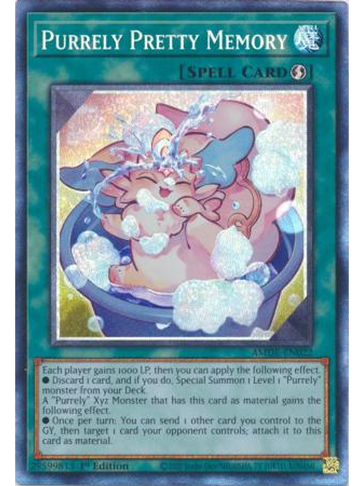 Purrely Pretty Memory  - AMDE-EN022 - Collector's Rare 1st Edition 1