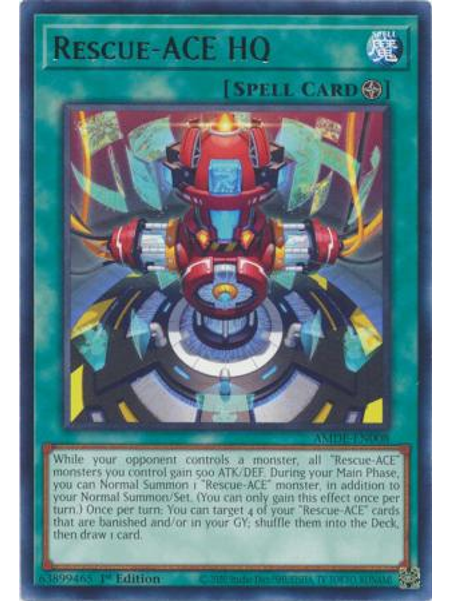 Rescue-ACE HQ - AMDE-EN008 - Rare 1st Edition 1