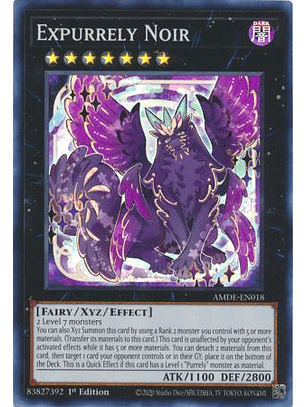 Expurrely Noir - AMDE-EN018 - Super Rare 1st Edition