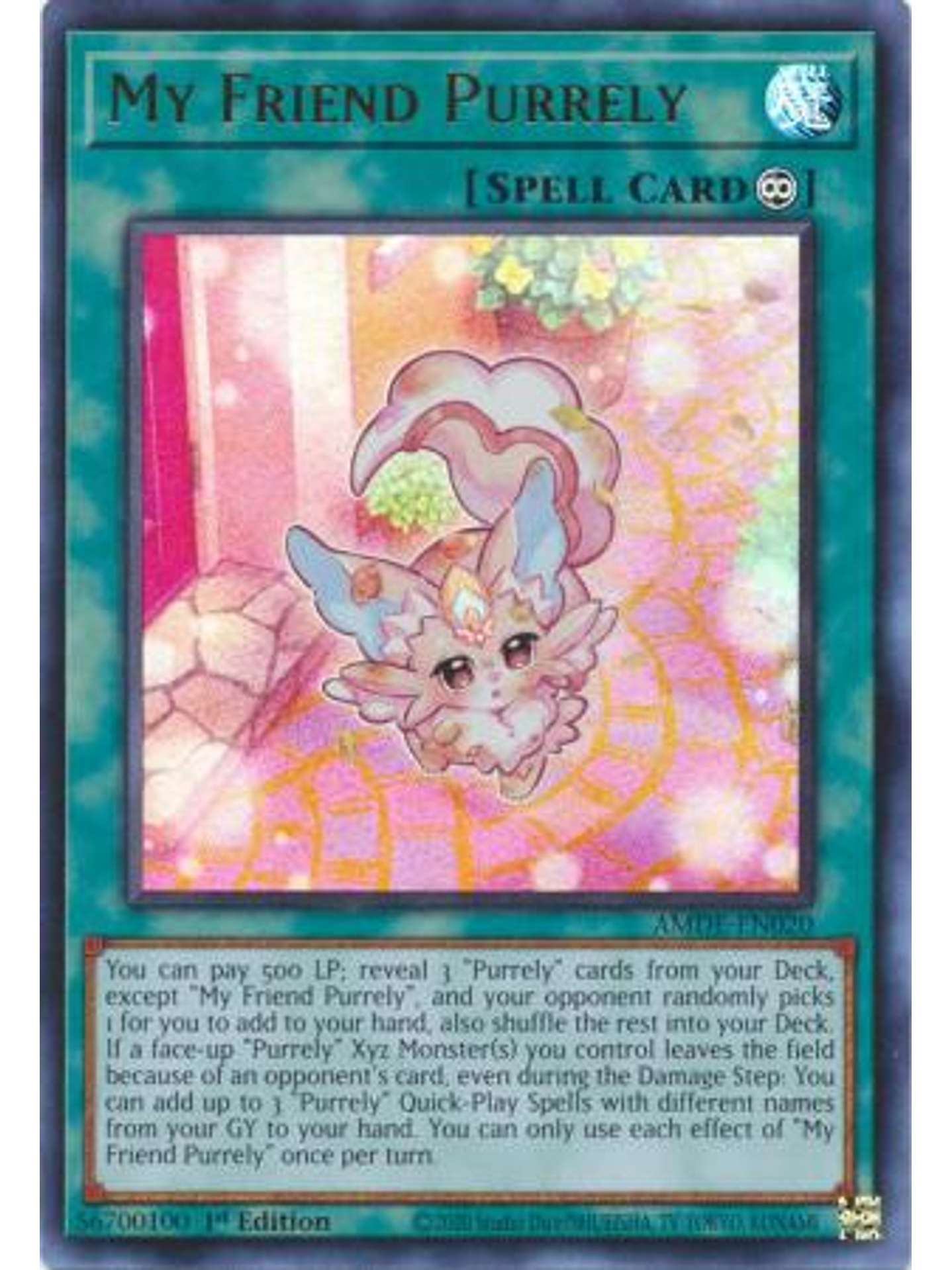 My Friend Purrely - AMDE-EN020 - Ultra Rare 1st Edition 1