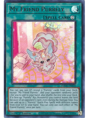 My Friend Purrely - AMDE-EN020 - Ultra Rare 1st Edition