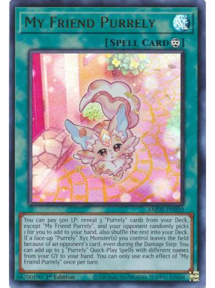 My Friend Purrely - AMDE-EN020 - Ultra Rare 1st Edition 1