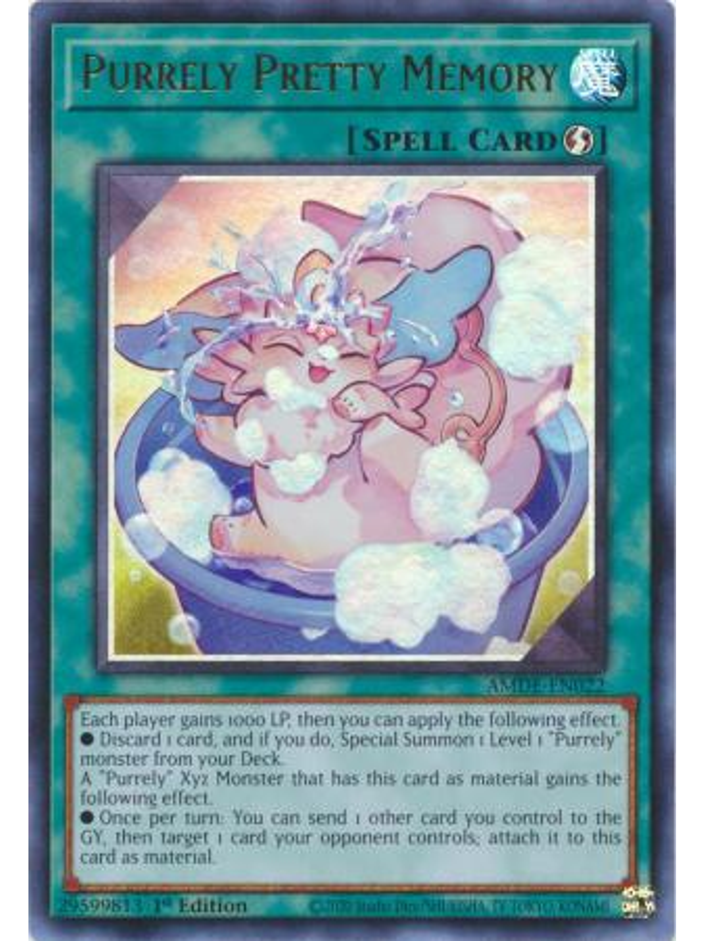 Purrely Pretty Memory - AMDE-EN022 - Ultra Rare 1st Edition 1