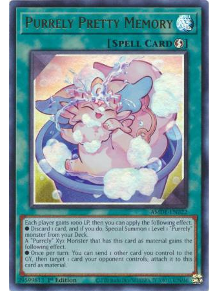Purrely Pretty Memory - AMDE-EN022 - Ultra Rare 1st Edition 1