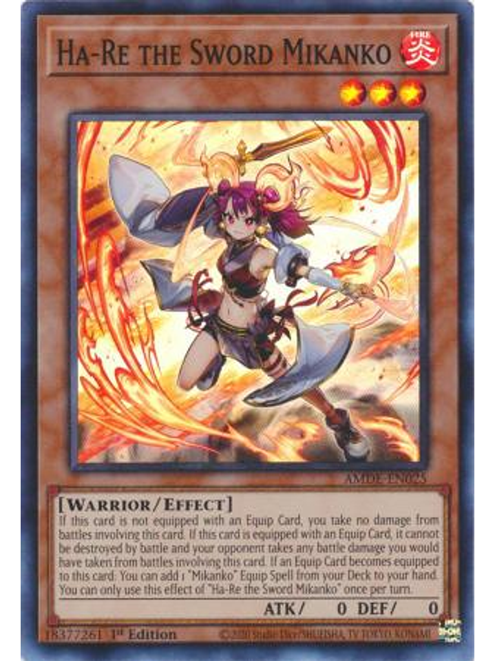 Ha-Re the Sword Mikanko - AMDE-EN025 - Super Rare 1st Edition 1