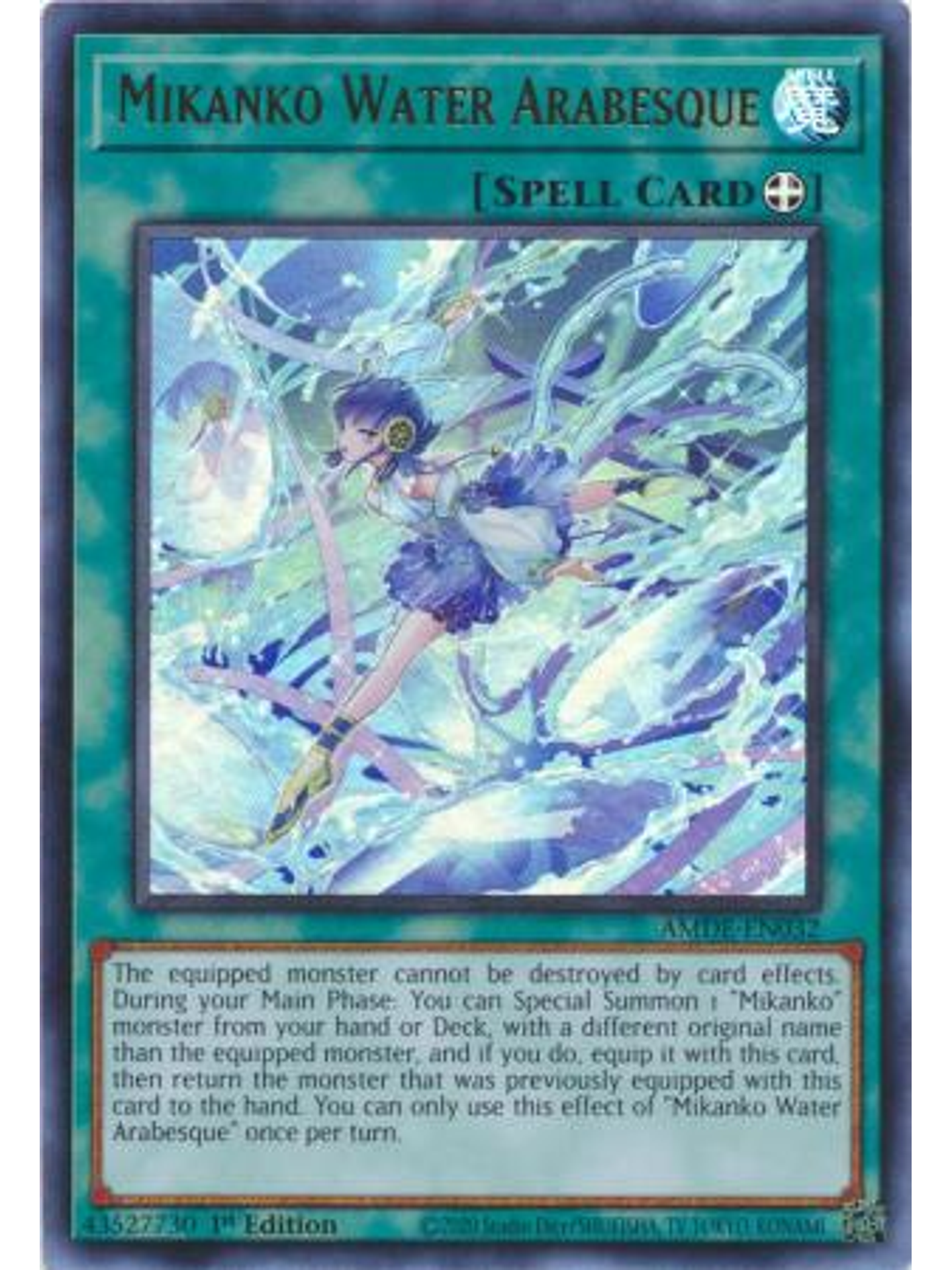 Mikanko Water Arabesque - AMDE-EN032 - Ultra Rare 1st Edition 1