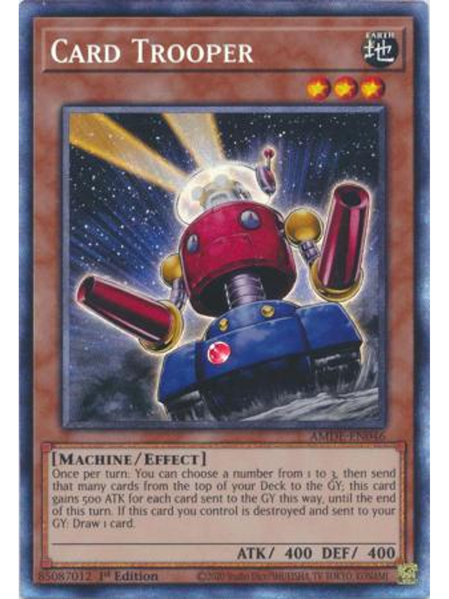 Card Trooper - AMDE-EN046 - Collector's Rare 1st Edition 1