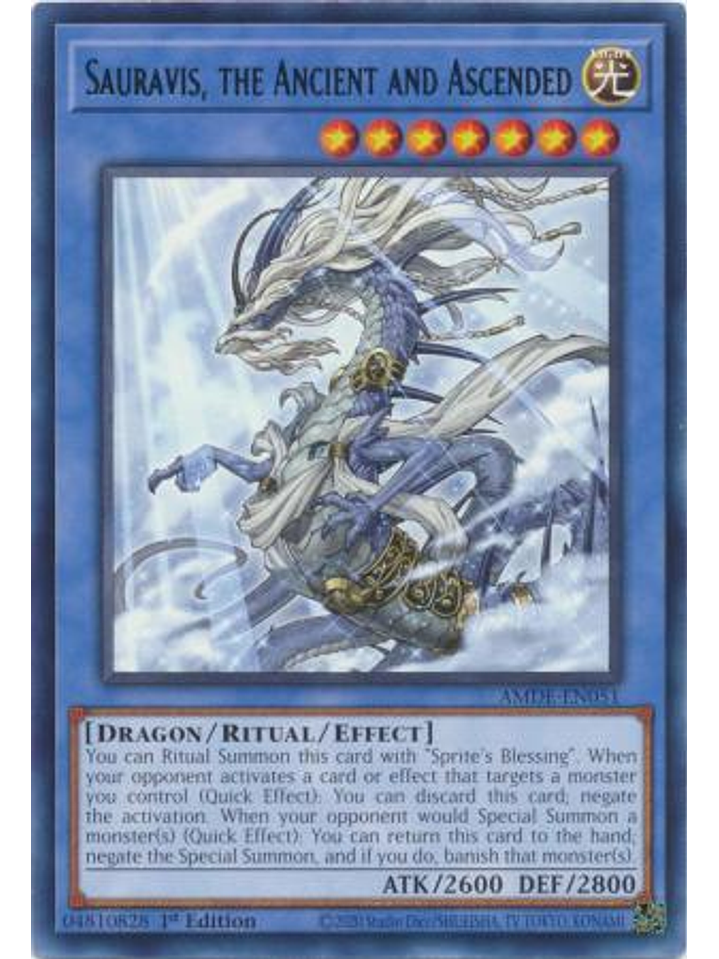 Sauravis, the Ancient and Ascended - AMDE-EN051 - Rare 1st Edition 1
