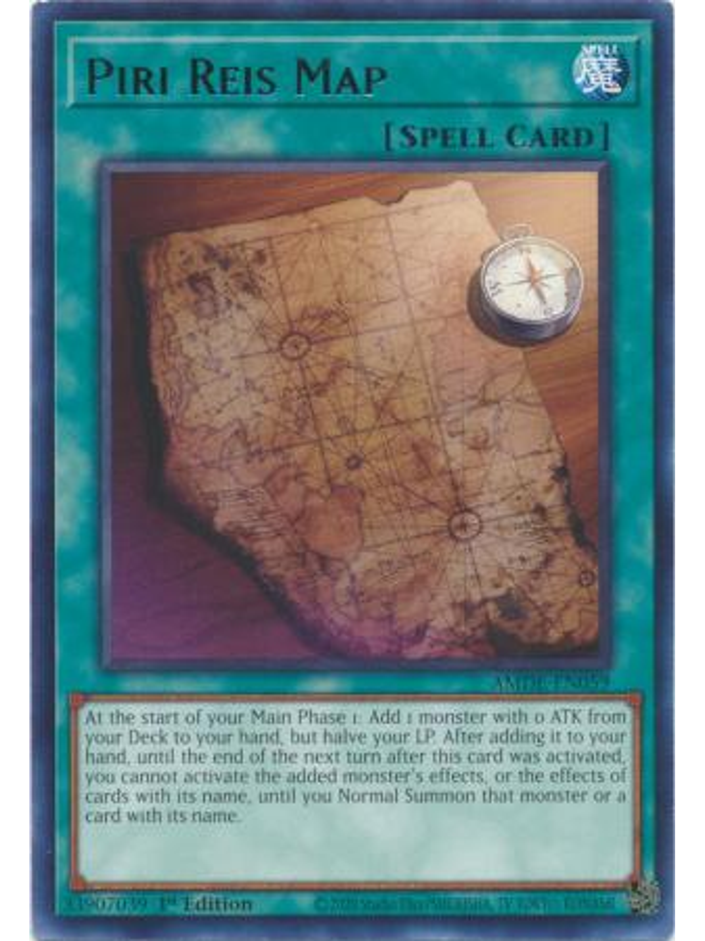 Piri Reis Map - AMDE-EN059 - Rare 1st Edition 1