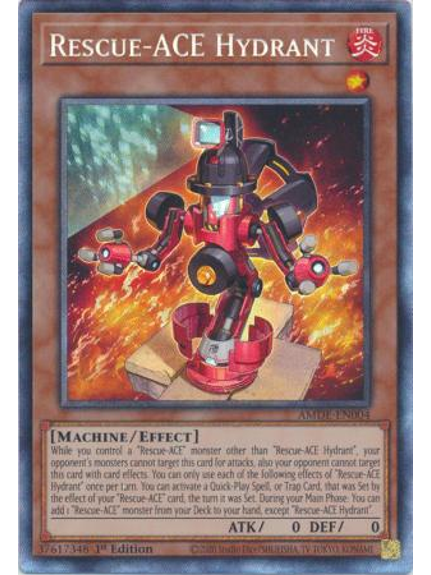 Rescue-ACE Hydrant - AMDE-EN004 - Collector's Rare 1st Edition 1