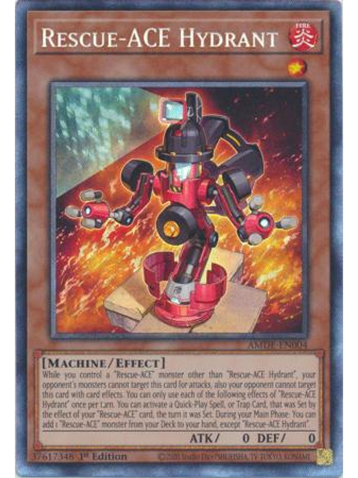 Rescue-ACE Hydrant - AMDE-EN004 - Collector's Rare 1st Edition 1