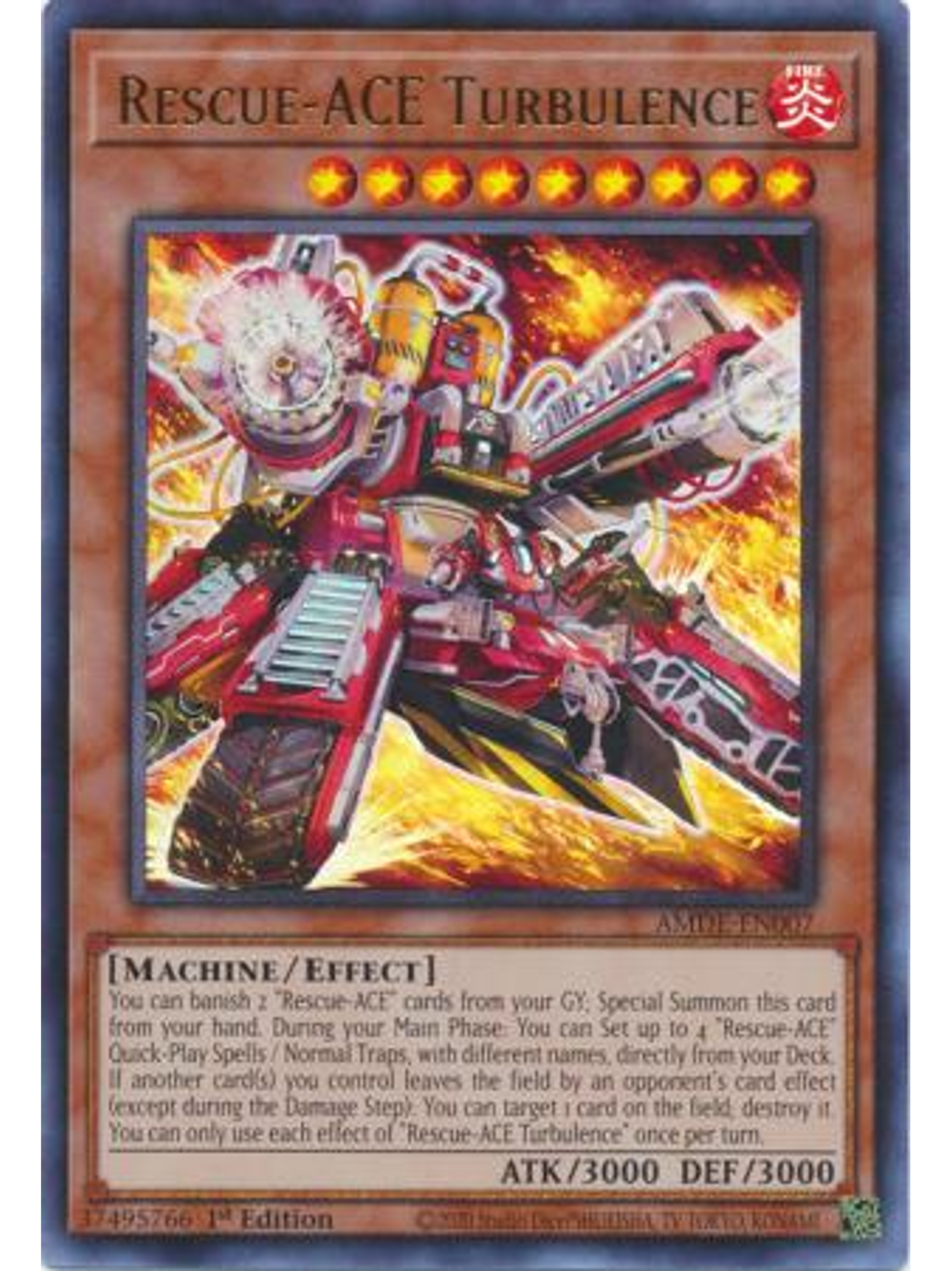 Rescue-ACE Turbulence - AMDE-EN007 - Ultra Rare 1st Edition 1
