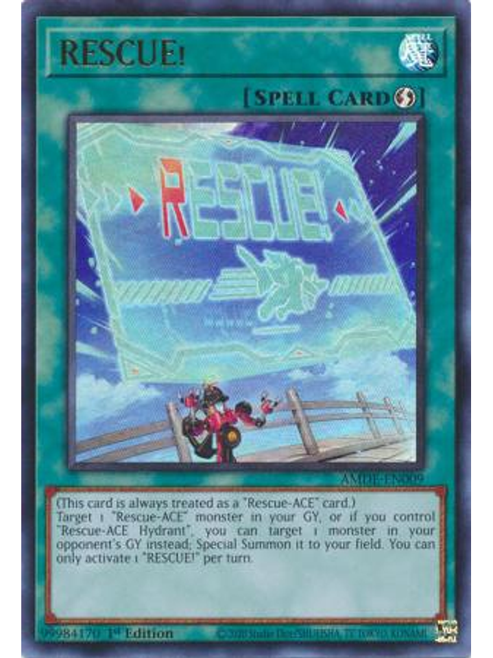RESCUE! - AMDE-EN009 - Ultra Rare 1st Edition 1