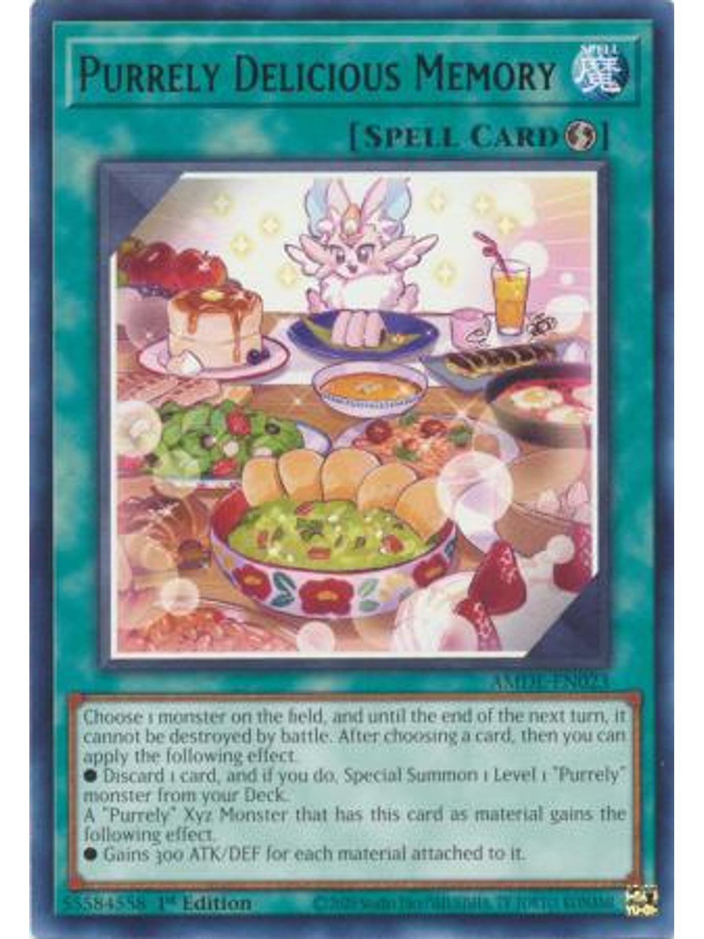 Purrely Delicious Memory - AMDE-EN023 - Rare 1st Edition 1