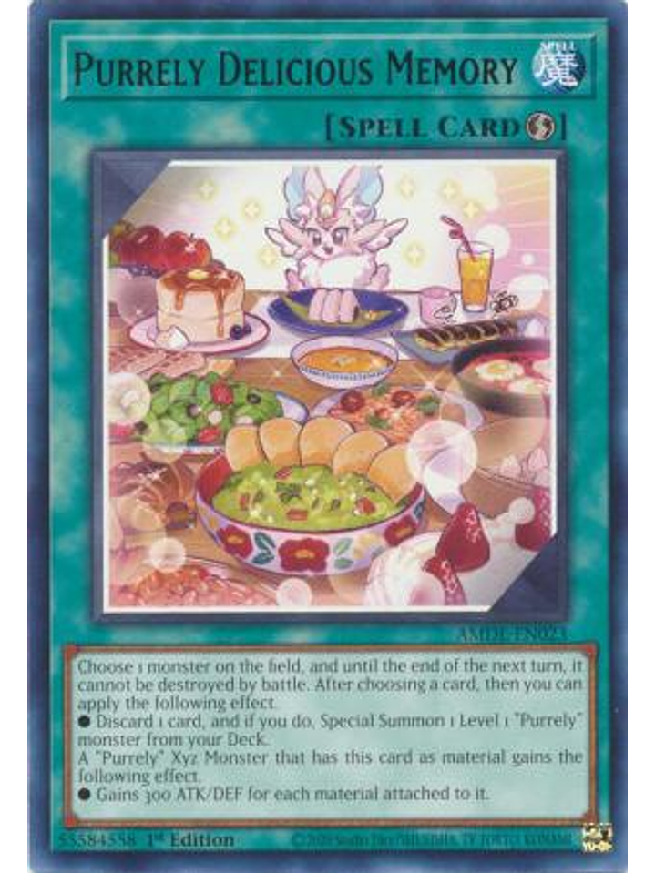 Purrely Delicious Memory - AMDE-EN023 - Rare 1st Edition 1