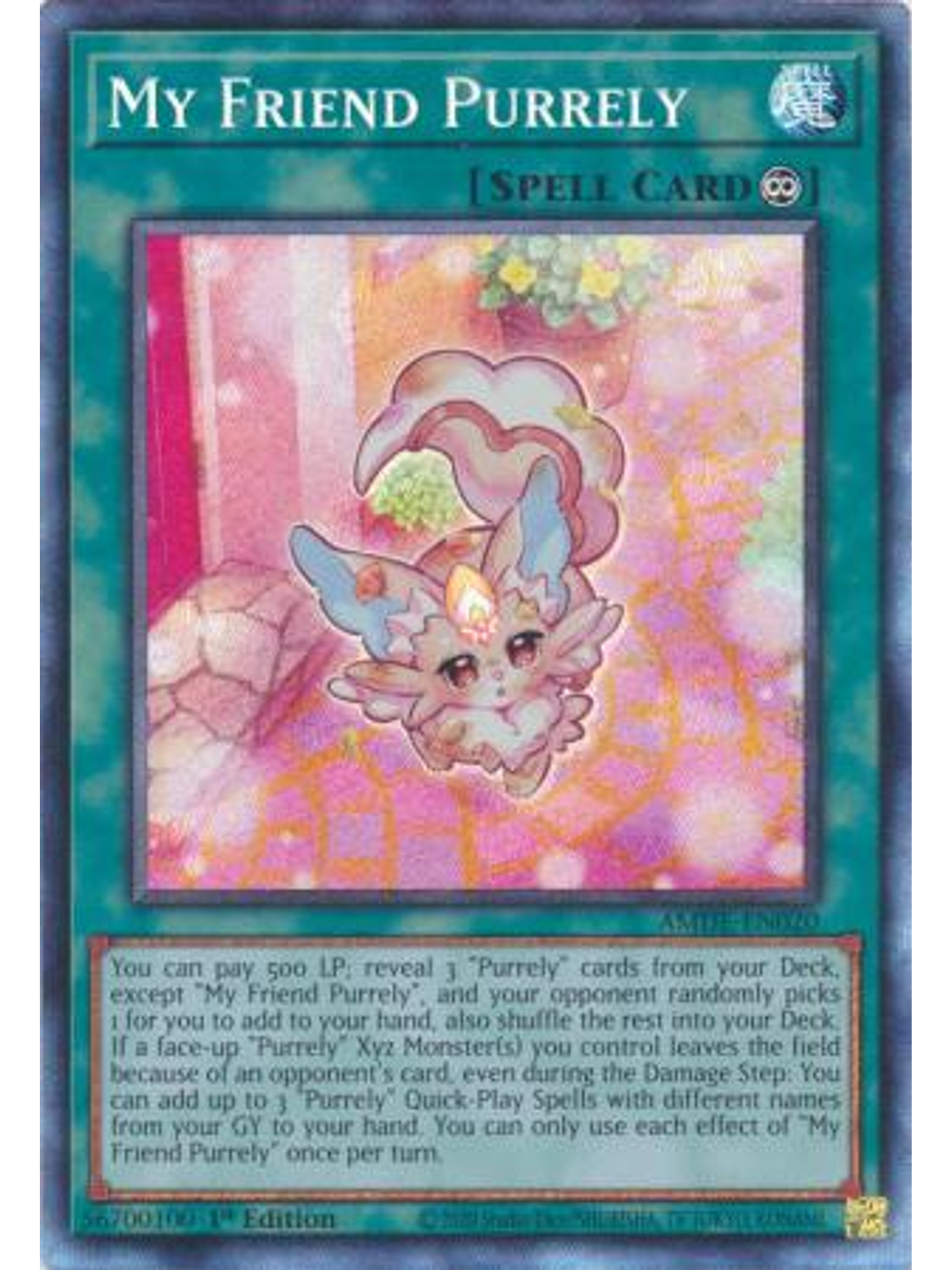 My Friend Purrely - AMDE-EN020 - Collector's Rare 1st Edition 1