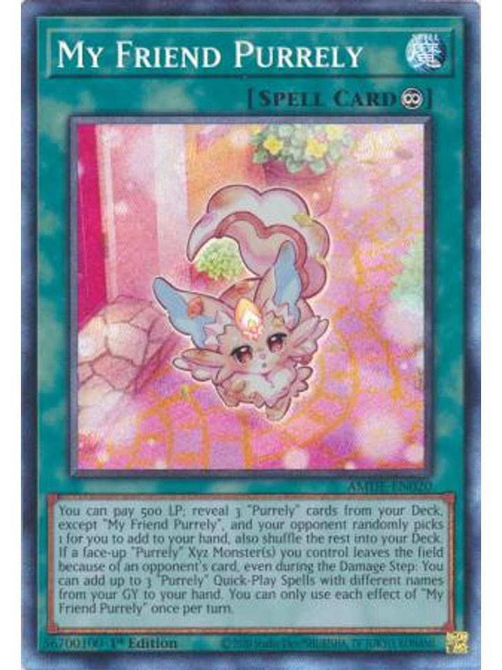 My Friend Purrely - AMDE-EN020 - Collector's Rare 1st Edition 1