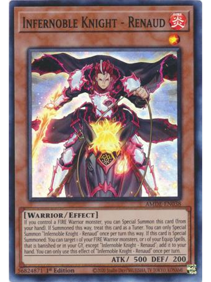 Infernoble Knight - Renaud - AMDE-EN038 - Super Rare 1st Edition 1